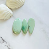 Large Mint Green Mixed Crescent Lake Variscite, Set of 3 Background