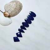 Medium Deep Blue Mixed Lapis Lazuli, Set of 8 Background