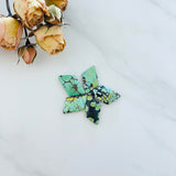 Medium Mixed Freeform Mixed Turquoise, Set of 5 Background