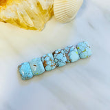 Medium Faint Blue Barrel Sand Hill Turquoise, Set of 6 Background