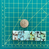 Large Mixed Bar Mixed Turquoise, Set of 6 Dimensions