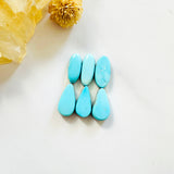 Small Sky Blue Freeform Sleeping Beauty Turquoise, Set of 6 Background