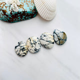 Large Royal Orange Freeform Purple Lavender Variscite, Set of 4 Background