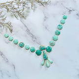 Small Mint Green Mixed Broken Arrow Variscite, Set of 19 Background