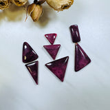 Medium Purple Mixed Spiny Oyster, Set of 7 Background