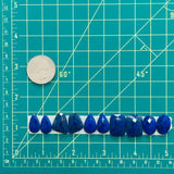 Small Deep Blue Mixed Lapis Lazuli, Set of 10 Dimensions