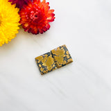 Medium Royal Orange Bar Treasure Mountain Turquoise, Set of 2 Background