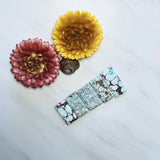 Large Faint Blue Bar Sand Hill Turquoise, Set of 5 Background