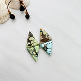 Large Mixed Triangle Treasure Mountain Turquoise, Set of 4 Background