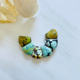 Medium Mixed Freeform Mixed Turquoise, Set of 6 Background