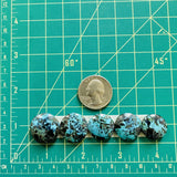 Medium Sky Blue Round Yungai Turquoise, Set of 5 Dimensions