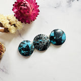 Large Ocean Blue Round Yungai Turquoise, Set of 3 Background