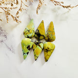 Large Sea Green Teardrop Treasure Mountain Turquoise, Set of 6 Background