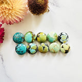 Small Mixed Round Mixed Turquoise, Set of 10 Background