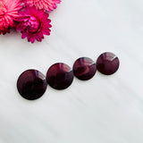 Large Red Round Rosarita, Set of 4 Background