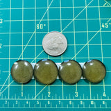 Large Swamp Green Round Rosarita, Set of 4 Dimensions