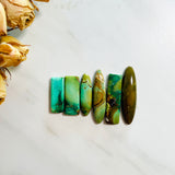 Large Mixed Mixed Crescent Lake Variscite, Set of 6 Background