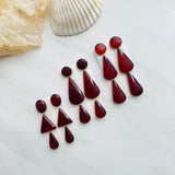 Medium Red Mixed Rosarita, Set of 18 Background