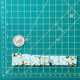 Large Faint Blue Bar Treasure Mountain Turquoise, Set of 7 Dimensions