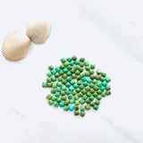 4x4mm Square Sonoran Gold Turquoise Cabochons, Set of 10