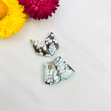 Large Faint Blue Mixed Sand Hill Turquoise, Set of 4 Background