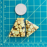 Large Light Yellow Mixed Treasure Mountain, Set of 2 Dimensions