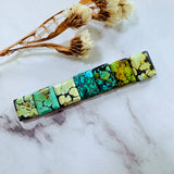 Medium Mixed Bar Mixed Turquoise, Set of 7 Background
