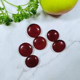 Medium Red Round Rosarita, Set of 6 Background