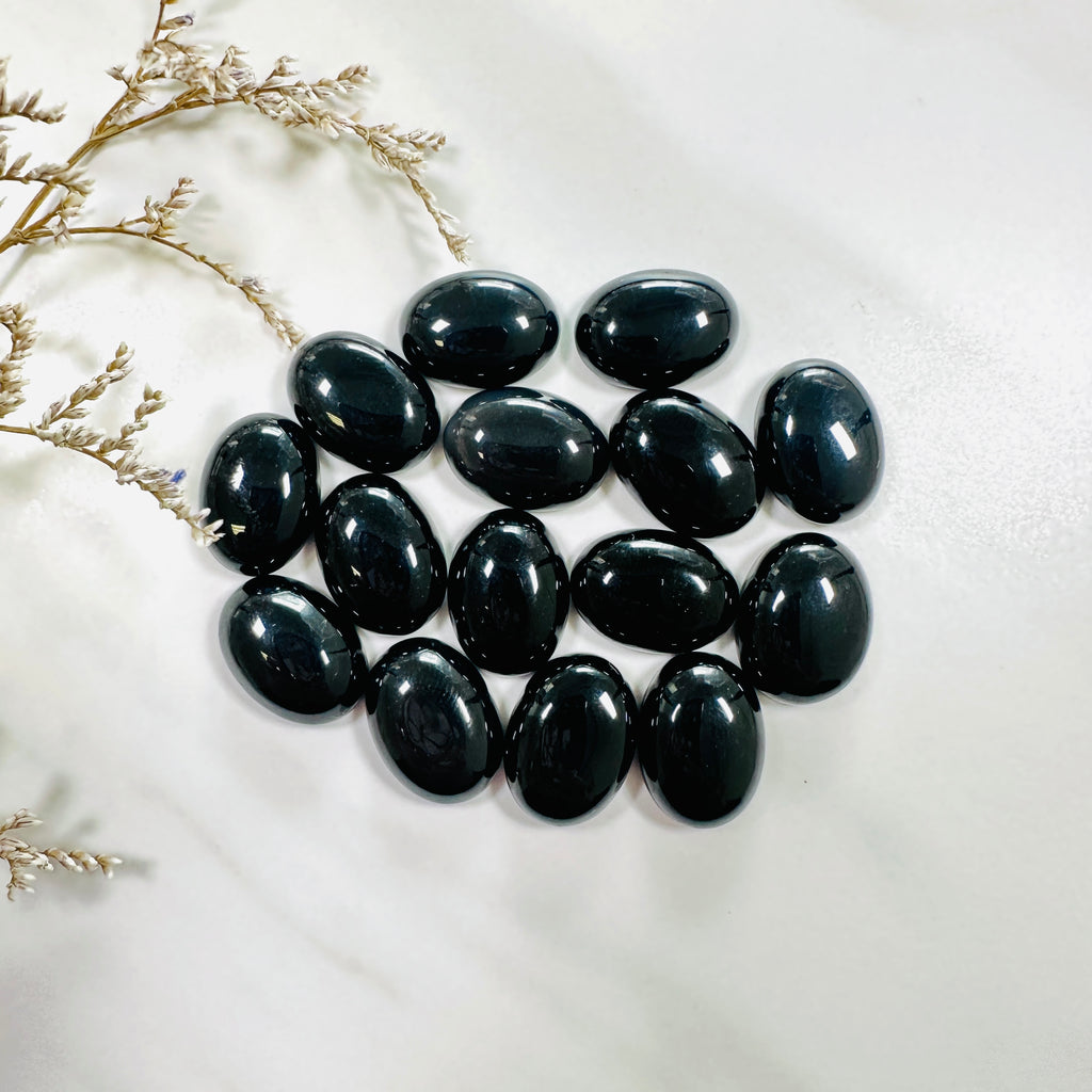 13x18mm Oval Onyx, Set of 4 – Turquoise Moose