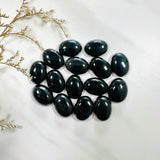 13x18mm Oval Onyx, Set of 4