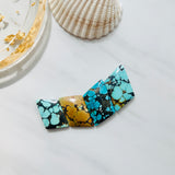 Medium Mixed Freeform Mixed Turquoise, Set of 4 Background