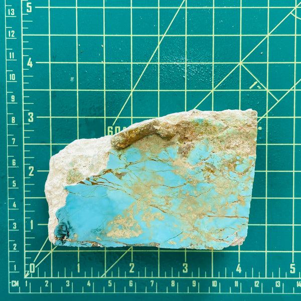 Sky Blue Rough Natural Stabilized Number 8 Turquoise Chunk Dimensions