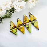 Medium Royal Orange Triangle Treasure Mountain Turquoise, Set of 8 Background