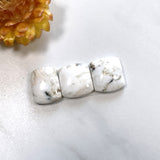 Small White Barrel White Buffalo Dolomite, Set of 3 Background