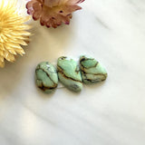 Large Mint Green Mixed Crescent Lake Variscite, Set of 3 Background