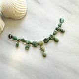 Small Lime Green Mixed Sonoran Lime Turquoise, Set of 19 Background