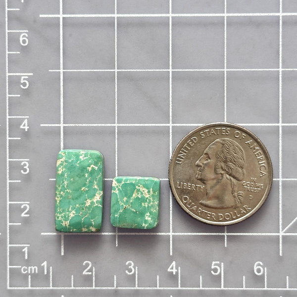 Medium Sea Green Mixed Namtso Lake Turquoise, Set of 2 Dimensions