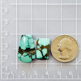 Large Sky Blue Mixed Yungai Turquoise, Set of 2 Dimensions