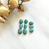 Small Lime Green Freeform Kingman Turquoise, Set of 9 Background