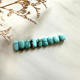 Small Sky Blue Mixed Sand Hill Turquoise, Set of 9 Background