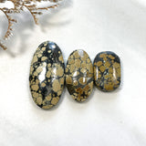 Medium Earth Brown Mixed Giraffe Turquoise, Set of 3 Background