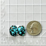 Medium Sky Blue Oval Yungai Turquoise, Set of 2 Dimensions