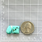Small Sky Blue Mixed Kingman Turquoise, Set of 2 Dimensions