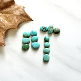 Small Sky Blue Mixed Number 8 Turquoise, Set of 13 Background