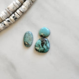 Small Sky Blue Freeform Sonora Turquoise, Set of 3 Background