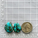 Large Ocean Blue Mixed Number 8 Turquoise, Set of 2 Dimensions