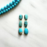 Small Sky Blue Mixed Number 8 Turquoise, Set of 6 Background