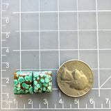 Medium Sea Green Square Namtso Lake Turquoise, Set of 2 Dimensions