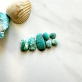 Small Sky Blue Mixed Mixed Turquoise, Set of 7 Background
