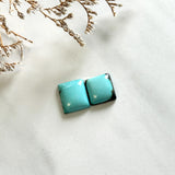 Small Sky Blue Square Kingman Turquoise, Set of 2 Background